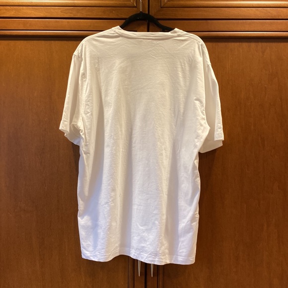 Brooks Brothers 100% cotton Crew Neck Gold Logo White T-shirt - Picture 6 of 6